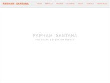 Tablet Screenshot of parhamsantana.com